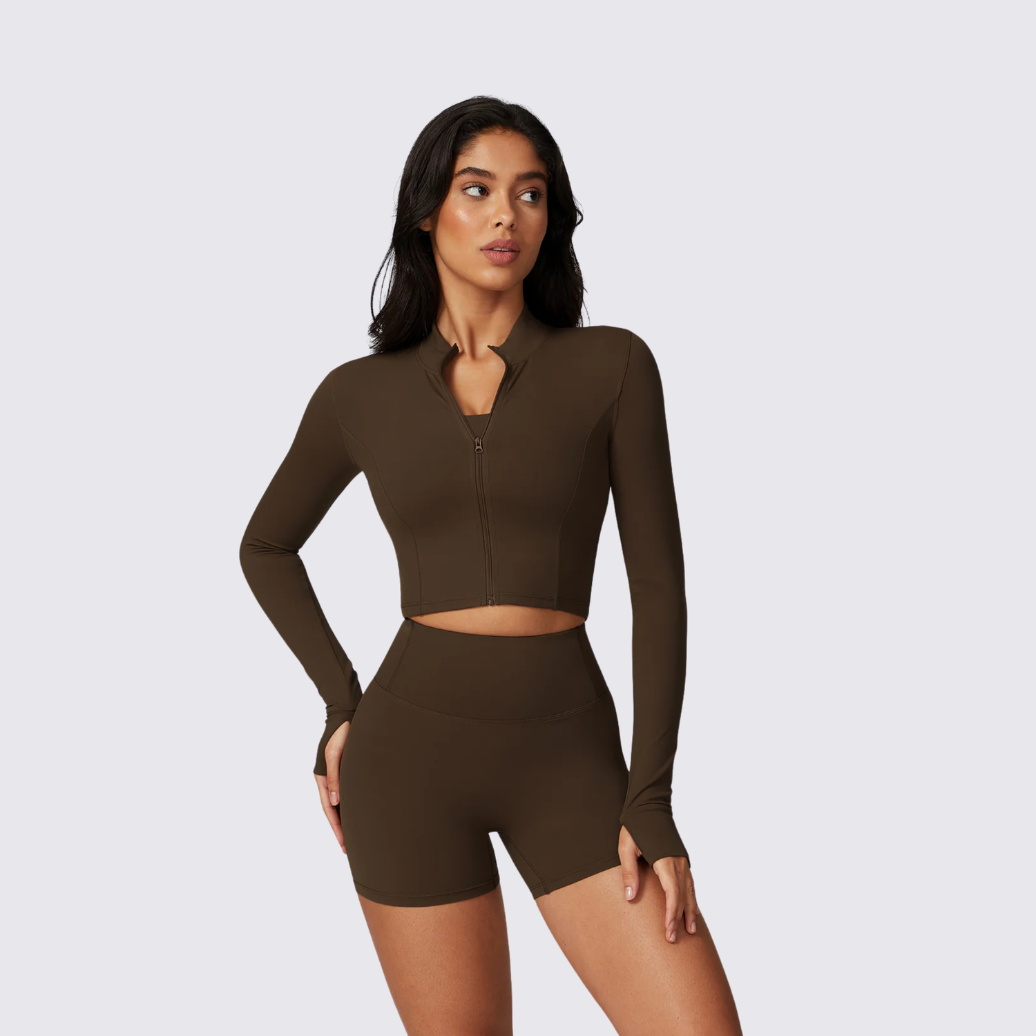 Ensemble SculptFit™ – Veste + Short Gainant